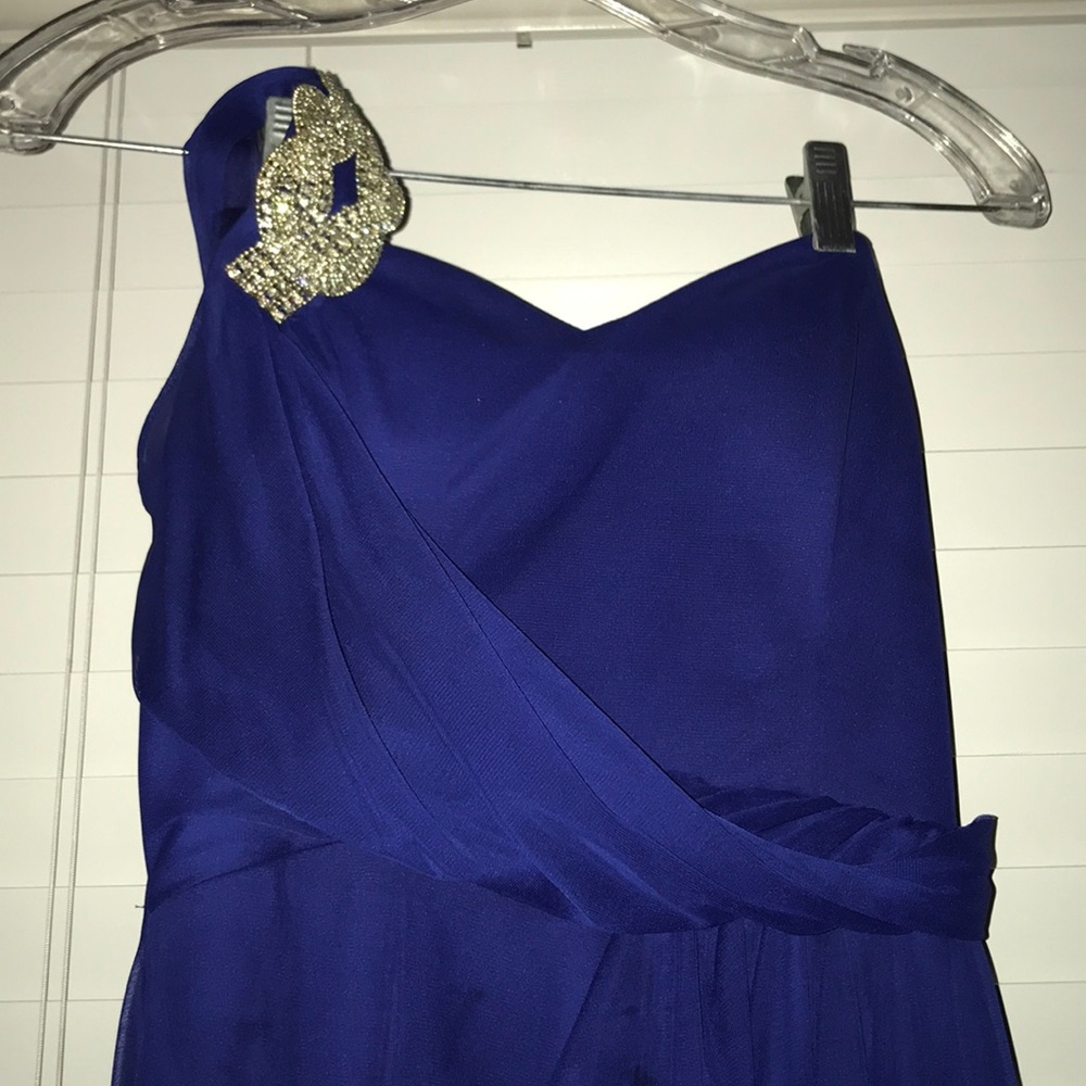 Floor Length Blue Prom Dress